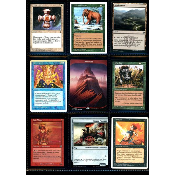 Lot Of 9 Various Magic The Gathering Cards Various Sets & Colors