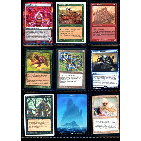 Lot Of 9 Various Magic The Gathering Cards Various Sets & Colors