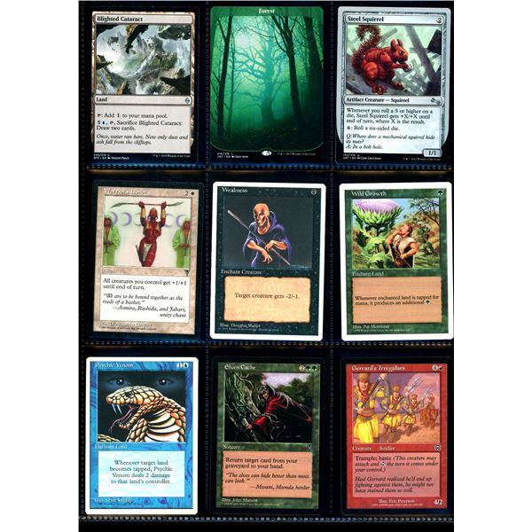 Lot Of 9 Various Magic The Gathering Cards Various Sets & Colors