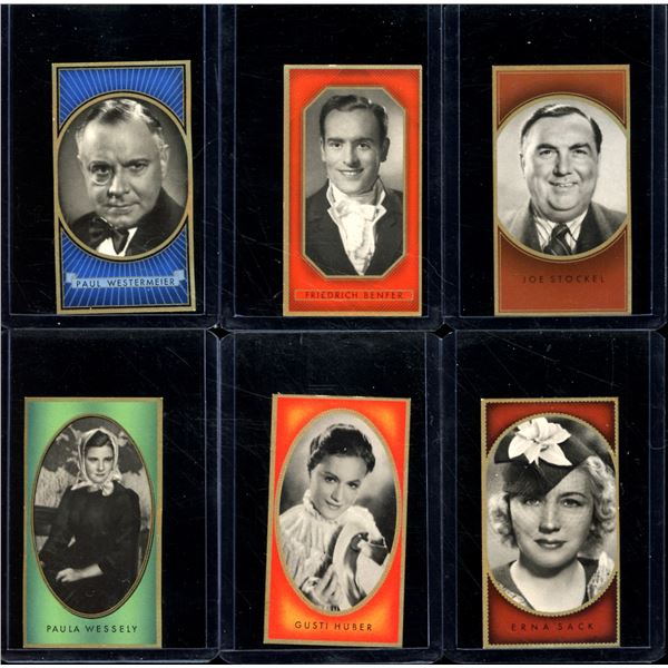 Lot of 6 Movie Star Tobacco Cards from the 1930's