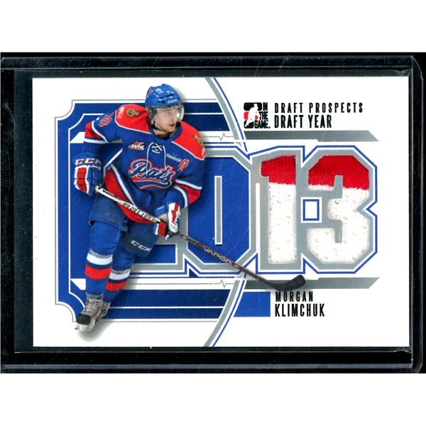 2012-13 ITG Draft Prospects Draft Year Jerseys #DY06 Morgan Klimchuk