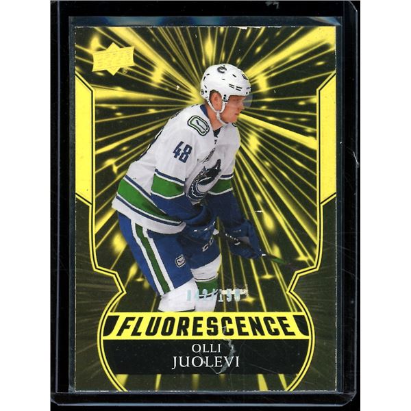 2020-21 Upper Deck Fluorescence Gold #F38 Olli Juolevi 42/150