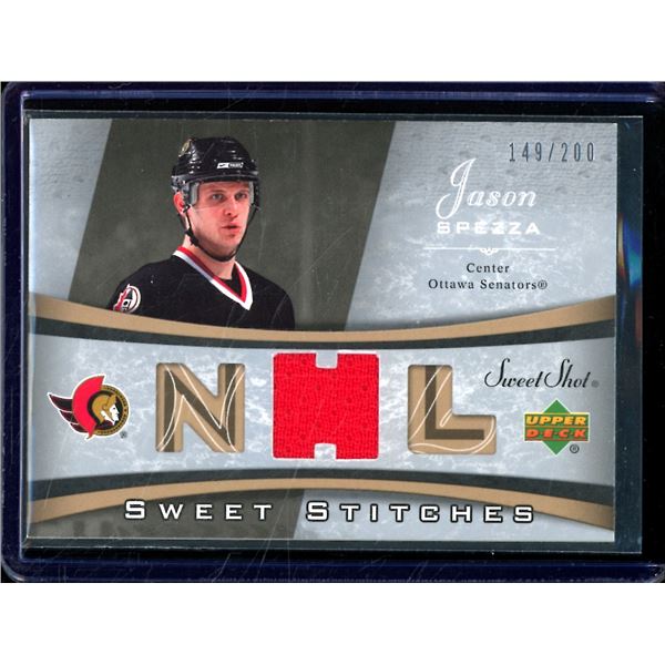 2006-07 Sweet Shot Sweet Stitches #SSSP Jason Spezza 149/200