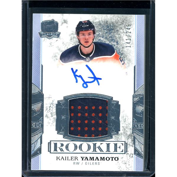2017-18 The Cup #161 Kailer Yamamoto JSY AU 141/249 RC BV $200