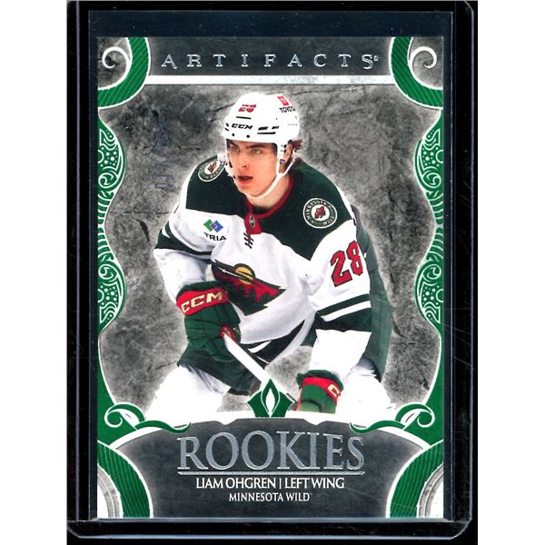 2024-25 Artifacts Emerald #194 Liam Ohgren Rookie Card 17/149