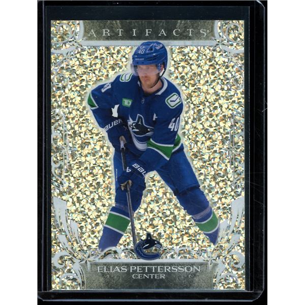 2024-25 Artifacts Foilboard Gold #128 Elias Pettersson