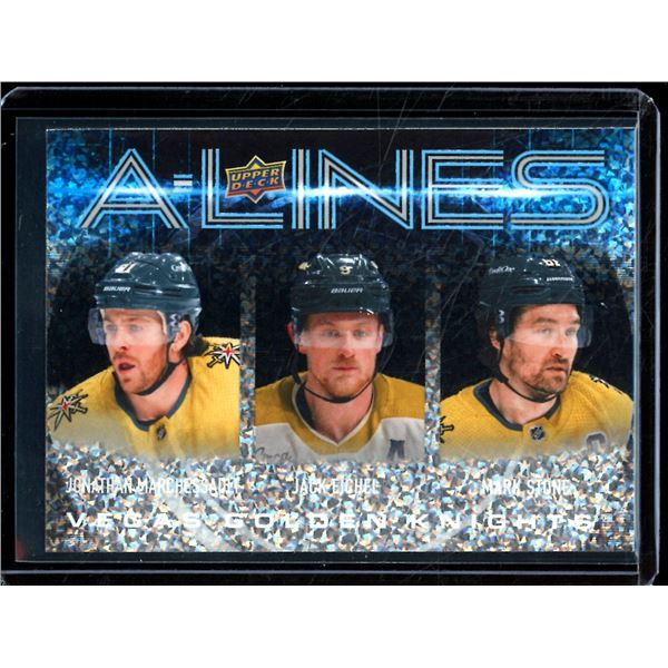 2024-25 Upper Deck A-Lines #AL30 Jonathan Marchessault/Jack Eichel/Mark Stone
