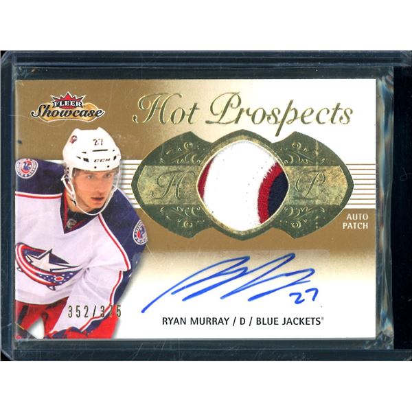 2013-14 Fleer Showcase #181 Ryan Murray JSY AU 352/375 RC BV $35