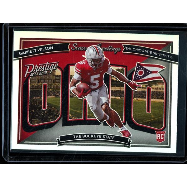 2022 Prestige Seasons Greetings #7 Garrett Wilson