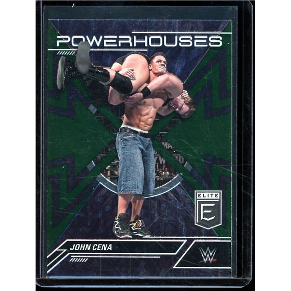 2023 Donruss Elite WWE Powerhouses Green #5 John Cena