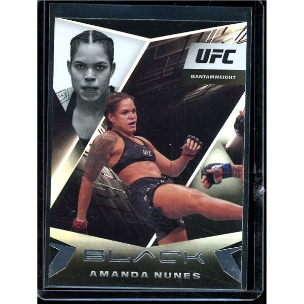 2021 Panini Black UFC #105 Amanda Nunes