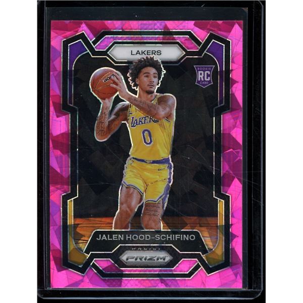 2023-24 Panini Prizm Prizms Pink Ice RC #145 Jalen Hood-Schifino