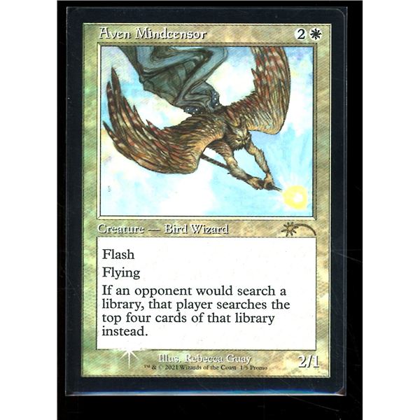 Magic the Gathering Aven Mindcensor FOIL Retro Frame Love Your LGS 2021