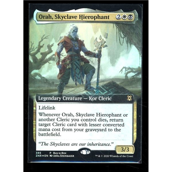 Magic the Gathering Orah, Skyclave Hierophant FOIL Extended Art Zendikar Rising