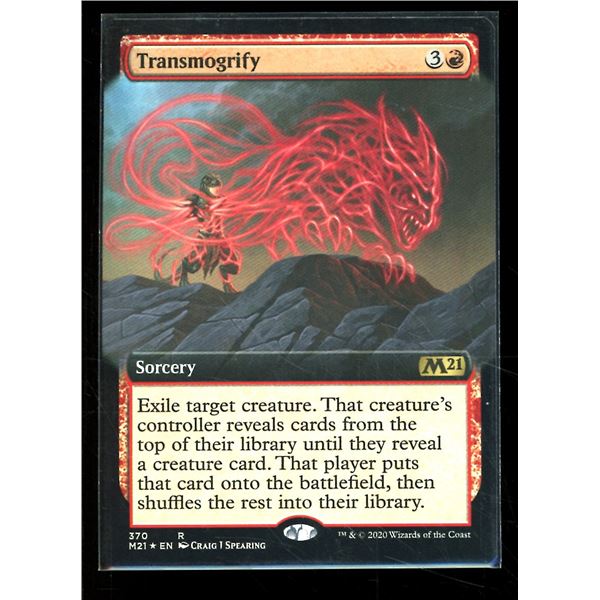 Magic the Gathering Transmogrify Extended Art Core Set 2021 FOIL