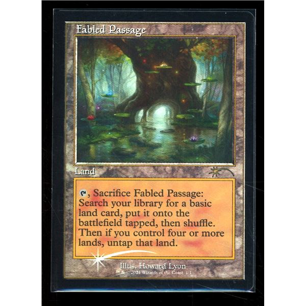 Magic the Gathering Fabled Passage FOIL Retro Frame Wizards Play Network 2021