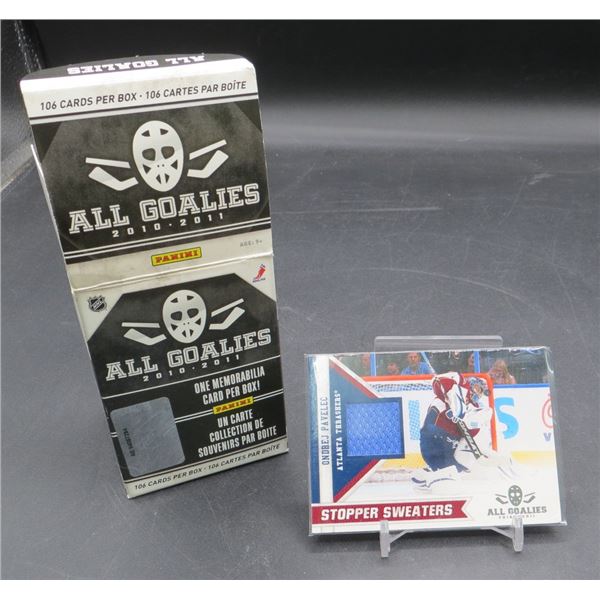 2010-11 Panini All Goalies Complete Set 100 Cards +Stopper Sweaters Jersey Card Ondrej Pavelec
