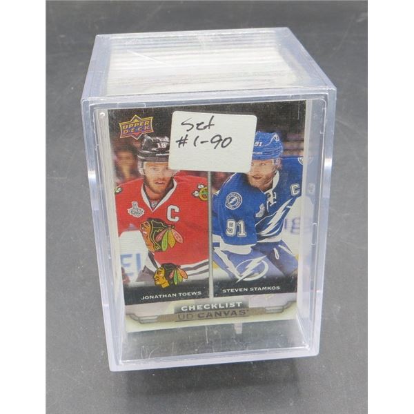 2015-16 Upper Deck Canvas Complete Base Set 90 Cards BV $90