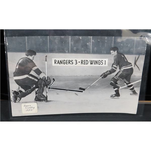 Original 1950 Black & White Harry Lumley Photo 10" x6"