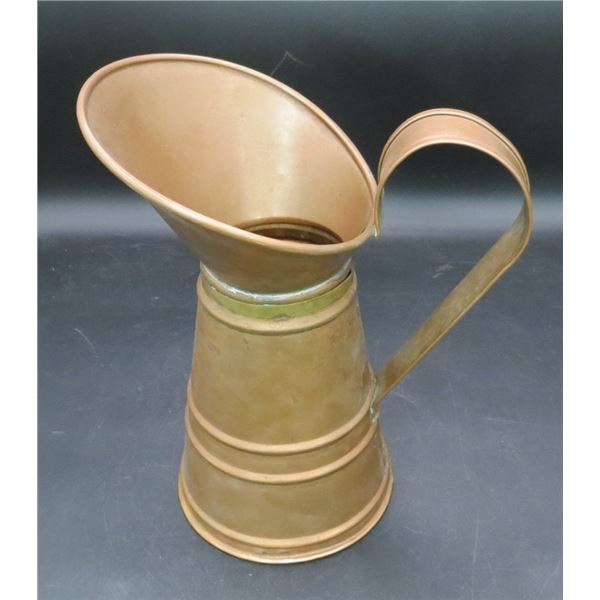 Vintage Original Van Dyk Canada Copper Watering Pitcher Jug
