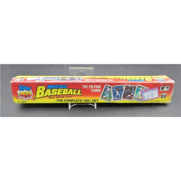 1991 Topps 40 Years of Baseball 792 Micro Picture Cards Factory Sealed (Chipper Jones RC)