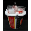 Image 3 : NHL Calgary Flames Ice Bucket, Glasses, Coasters & Bottle Opener Set