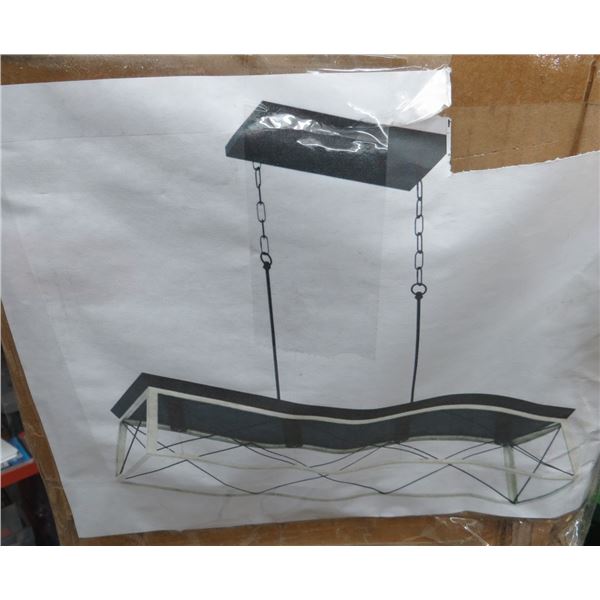 New Depuley WS-FND56-60B Square Pendant Kitchen Island Hanging Light Fixture