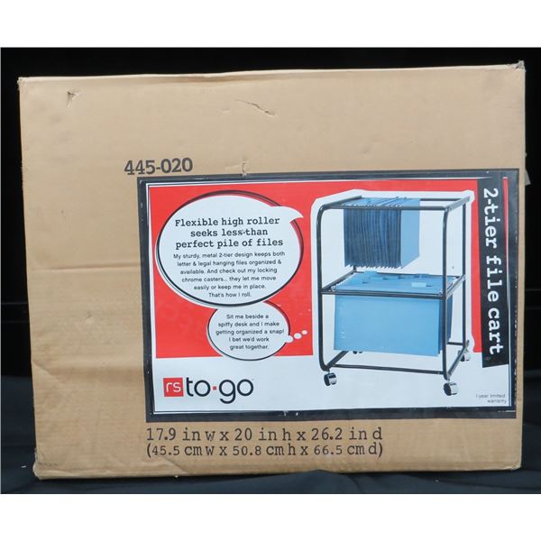 New 2 Tier File Cart