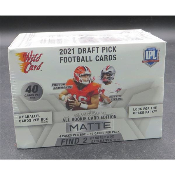2021 Wild Card Draft MATTE Football Factory Sealed Blaster Box
