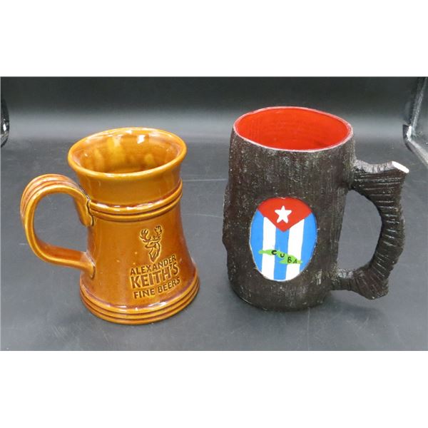 Cerveza Cristal  Cuba & Alexander Keith's Beer Mugs