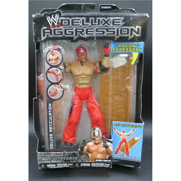WWE Jakks Pacific Deluxe Aggression Series 7 Rey Mysterio W Stretcher Action Figure