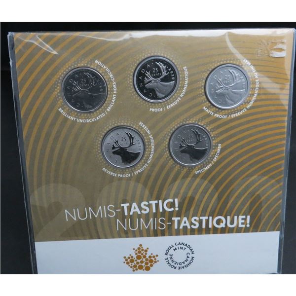 RCM 2020 25 Cent Quarter Numis-Tastic! 5-Coin Set