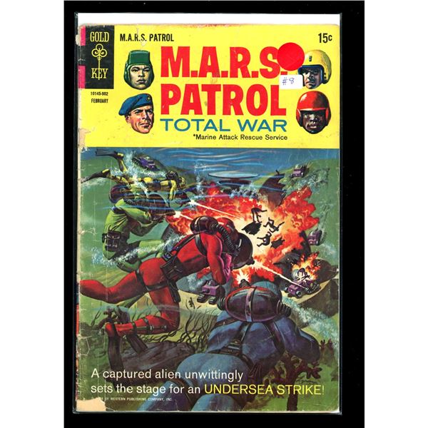 Gold key M.A.R.S. Patrol Total War #8