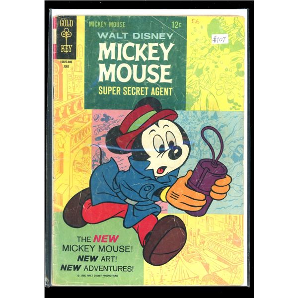 Gold Key Walt Disney Mickey Mouse Super Secret Agent #107