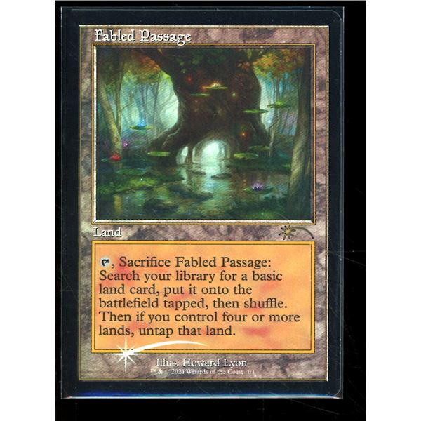 Magic the Gathering Fabled Passage FOIL Retro Frame Wizards Play Network 2021