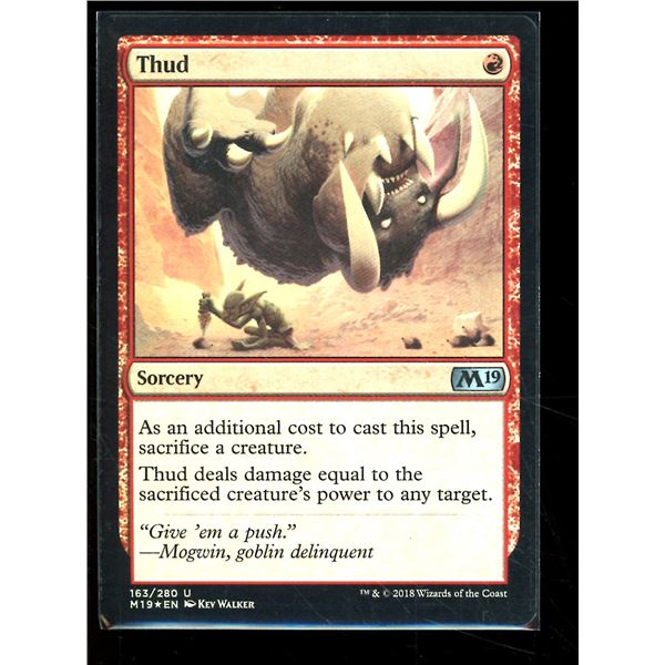 Magic the Gathering Thud FOIL Core Set 2019