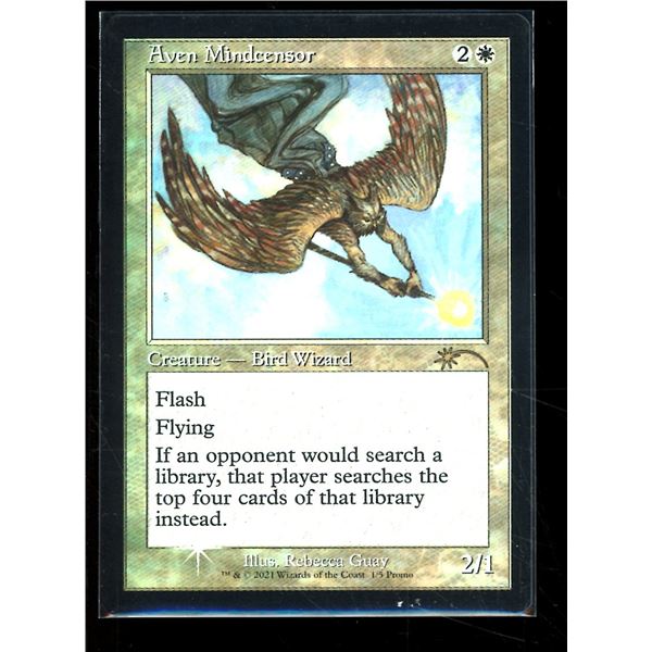 Magic the Gathering Aven Mindcensor FOIL Retro Frame Love Your LGS 2021
