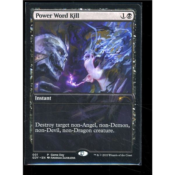 Magic the Gathering Power Word Kill Game Day Promos