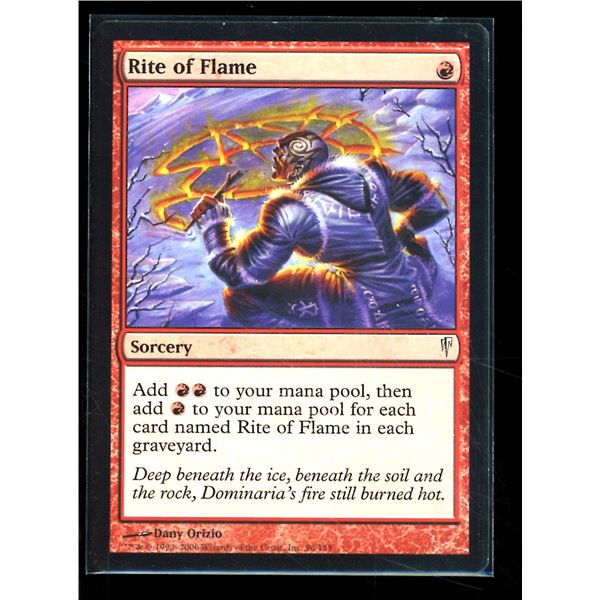 Magic The Gathering Rite of Flame Coldsnap
