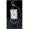 Image 1 : Decorative Iron Frame Standing Clock 18" Tall