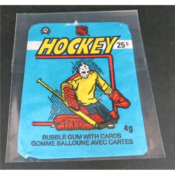 1982-1983 O-Pee-Chee Hockey Wax Pack Wrapper