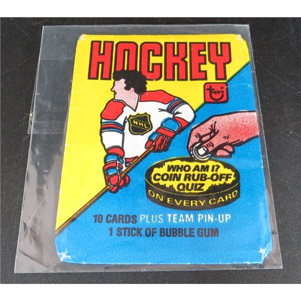 1980-1981 Topps Hockey Wax Pack Wrapper