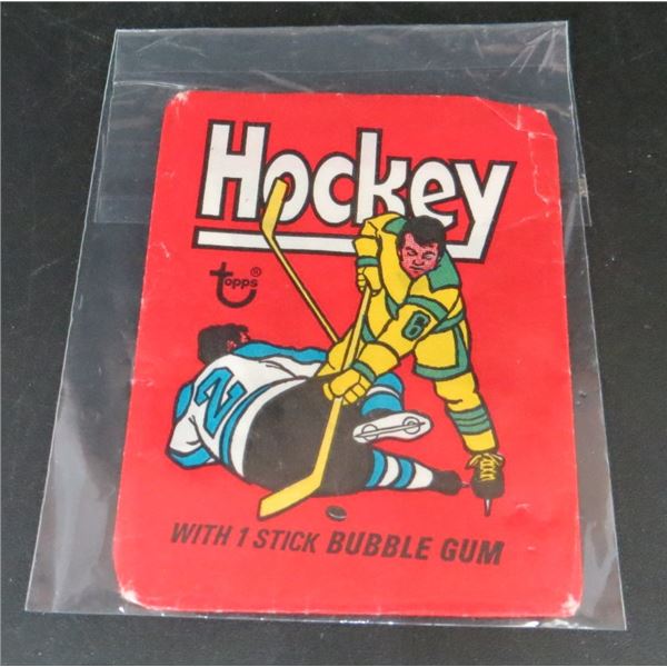 1975-76 Topps Hockey Wax Pack Wrapper