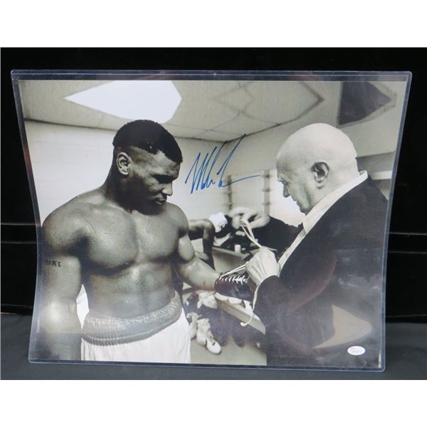 Mike Tyson Autographed Boxing Photo 16" x 20" JSA COA