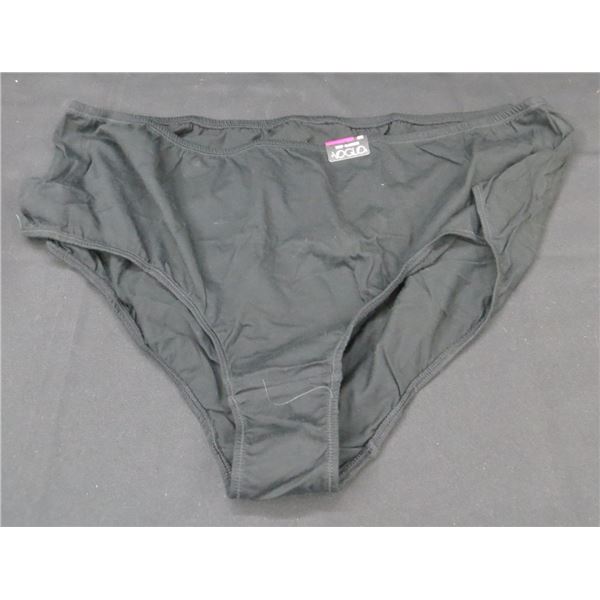 New Ladies Voglo Black Cotton Briefs Size 4X