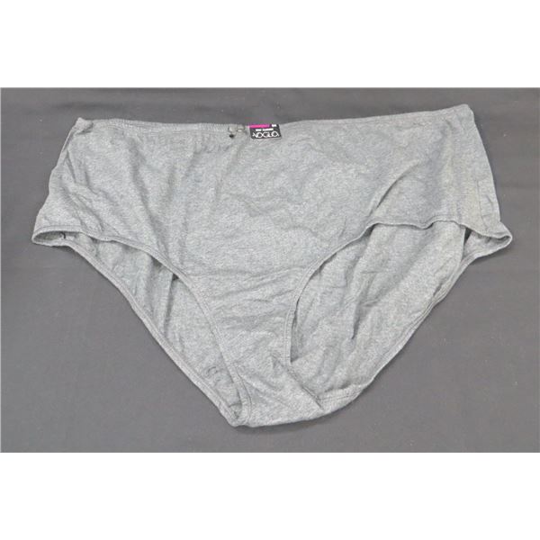 New Ladies Voglo Dark Grey Cotton Briefs Size 5X