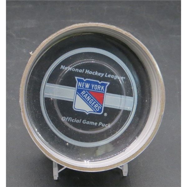 Official Center Ice NHL New York Rangers Puck