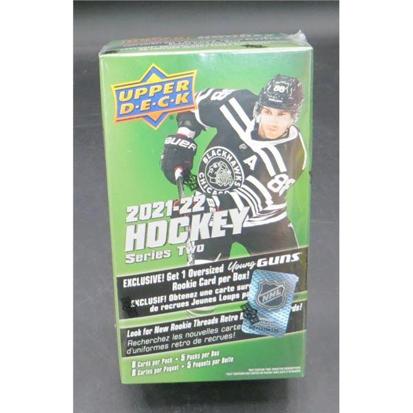 2021-22 Upper Deck Series Two Hockey Blaster 8 Cards Per Pack 5 Packs Per Box Factory Sealed