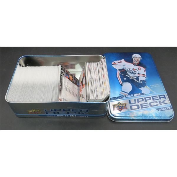 2020-21 Upper Deck Hockey Series 1 Complete Set 200 Cards With McDavid Tin