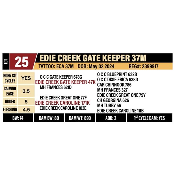EDIE CREEK GATE KEEPER 37M